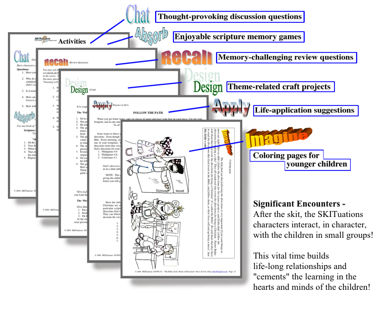 An image of the SKITuations activity pages.