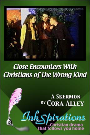 A cover image for an InkSpirations Christian drama script.